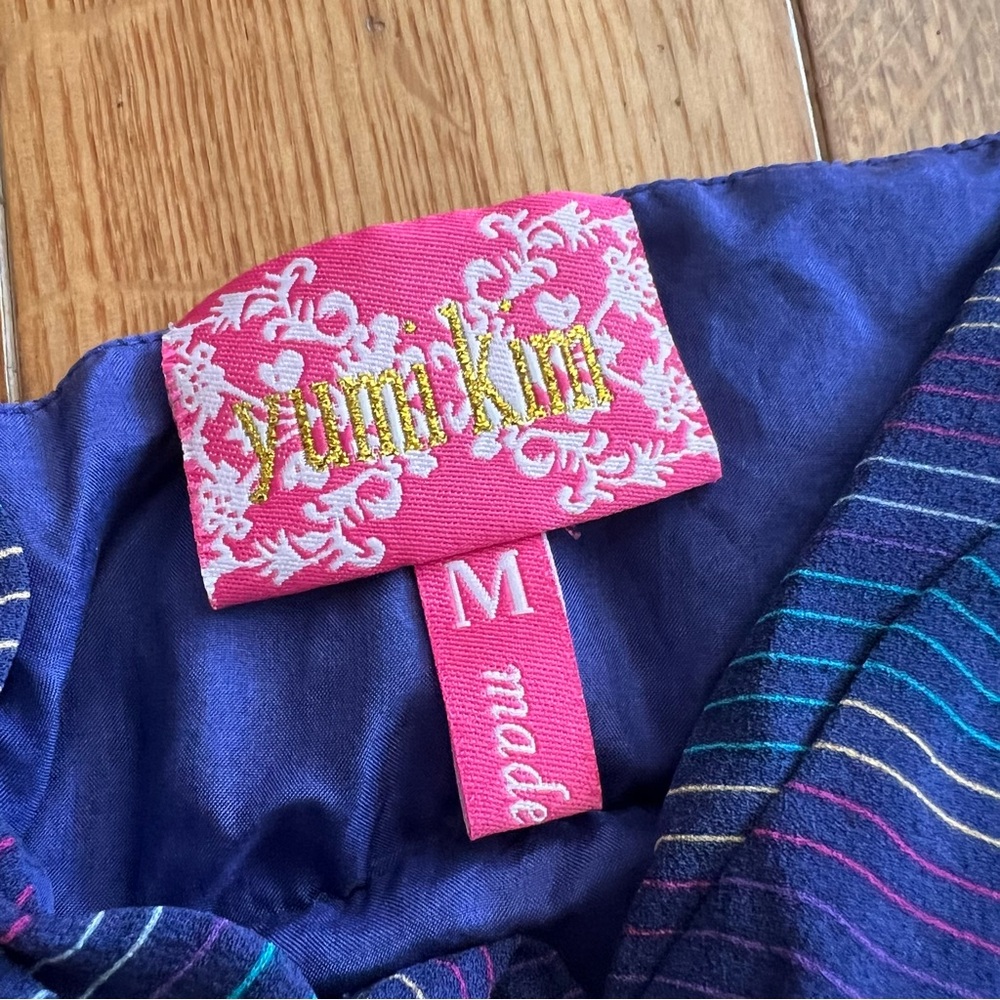 Yumi Kim Womens 100% Silk Purple Floral Sleeveless Mini Dress Size Medium - Picture 7 of 10